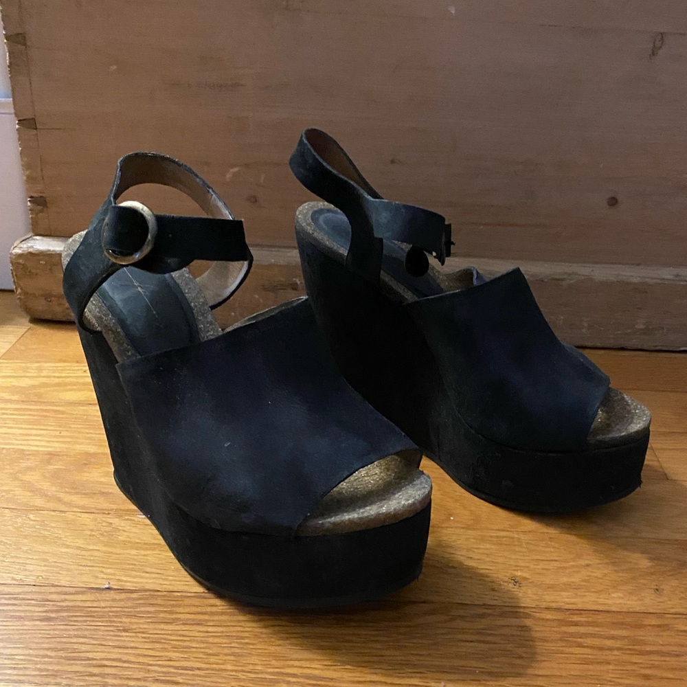 Free People Suede Wedges
